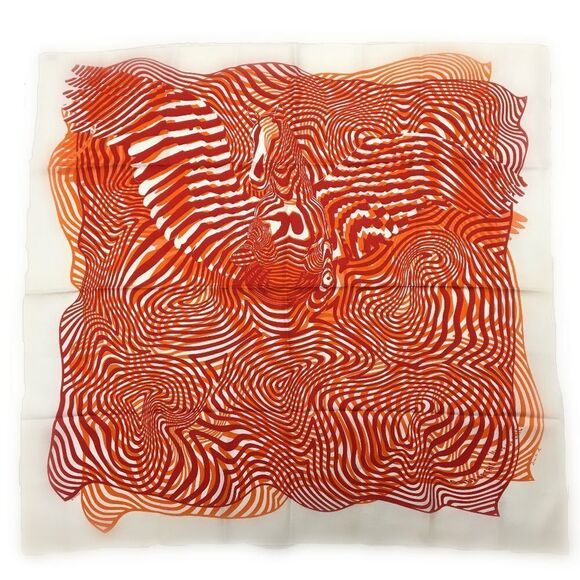 Authentic Carré Onde de Chic Silk Scarf - Picture 1 of 9
